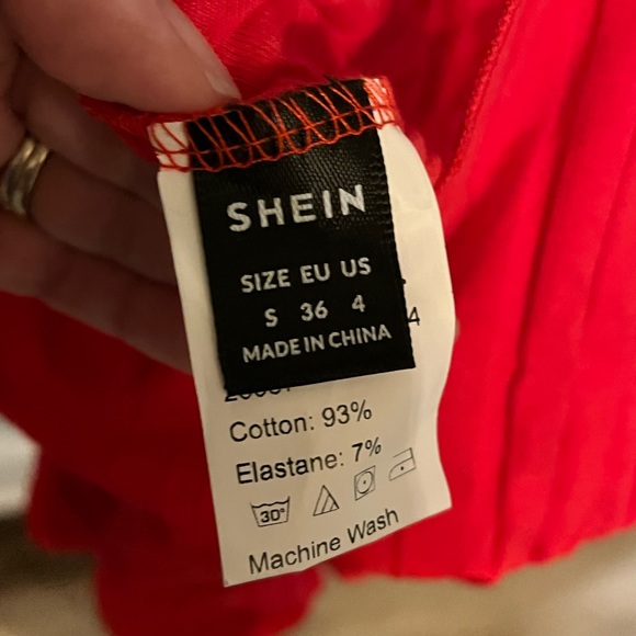 Small Red Ribbed Body Suit - Picture 6 of 6